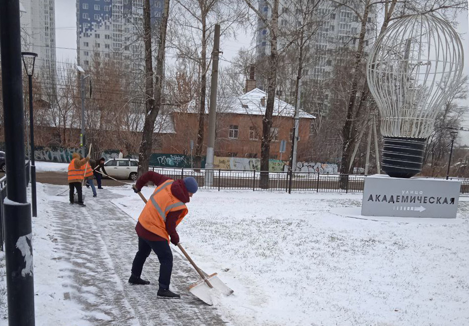 1 ноября в Иркутске отметилось большим снегом