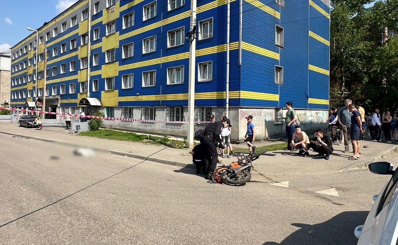 14-летний мотоциклист погиб в ДТП в Иркутске 8 июня