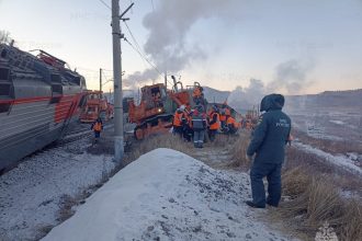 14 Vagonov Soshli S Relsov Na Odnom Iz Peregonov V Zabaykalskom Krae