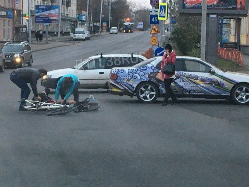 Велосипедиста сбили в Иркутске