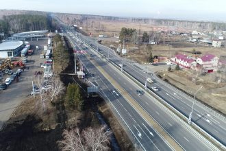 В Ангарском районе открыли движение по отремонтированному участку трассы Р-255 «Сибирь»
