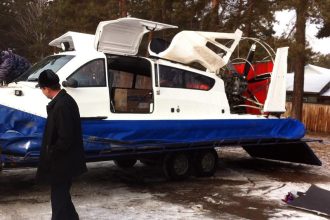 В Усть-Удинское муниципальное образование поступило судно на воздушной подушке «Кайман-10»