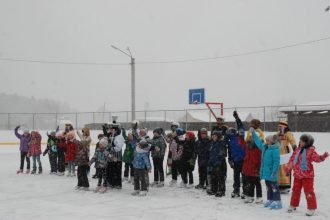 В селе Одинск появилась новая многофункциональная спортплощадка