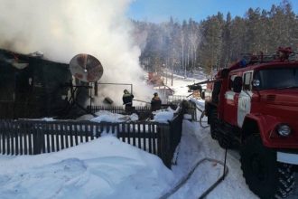 Двое детей погибли на пожаре в Большом Луге