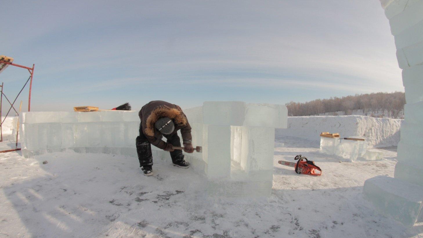 Строительство иордани на Якоби. Фоторепортаж