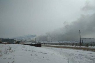 В Улан-Удэ уже пять дней горит полигон ТБО