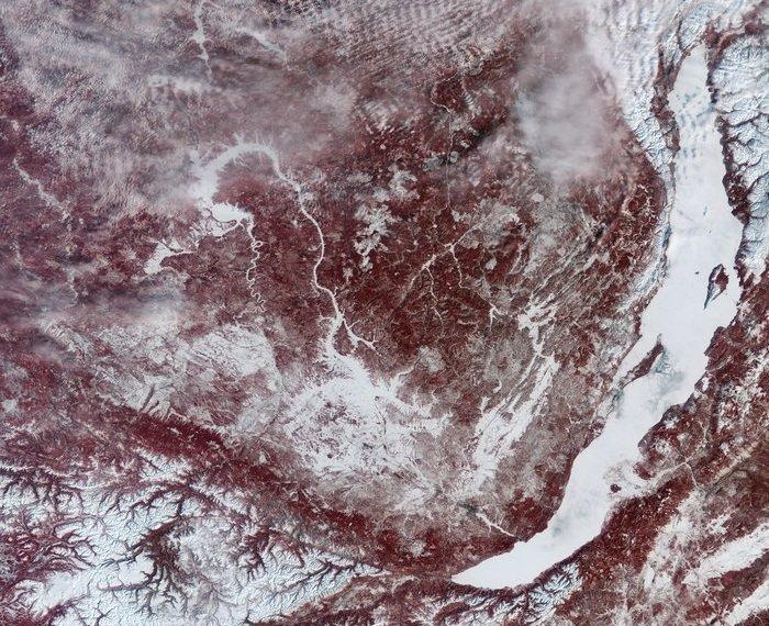 Европейское космическое агентство опубликовало фото Байкала из космоса
