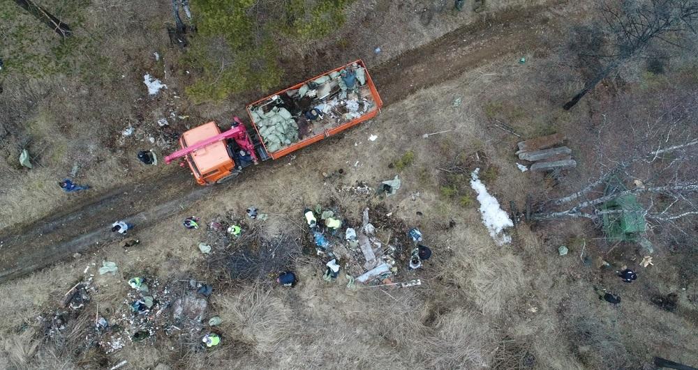 Субботник с министром природных ресурсов РФ в Прибайкальском нацпарке