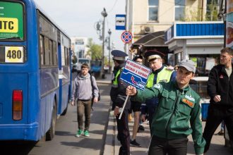 Акция по безопасности дорожного движения прошла в Иркутске