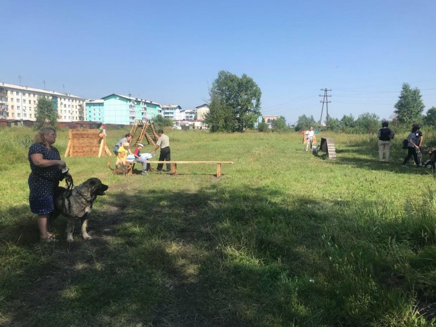 В Черемхово открыли первую площадку для выгула собак
