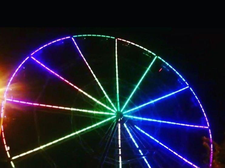 На колесе обозрения в Иркутске появилась подсветка
