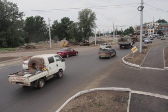 На Маратовской развязке в Иркутске открыли новые полосы движения транспорта