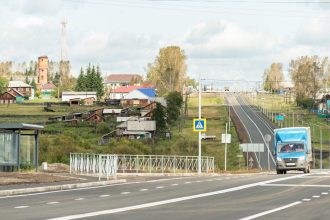 В Иркутской области продолжают освещать федеральные трассы