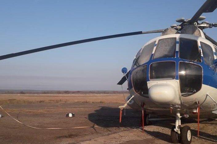 В киренское отделение медицины катастроф поступил на боевое дежурство вертолёт Ми-8АМТ