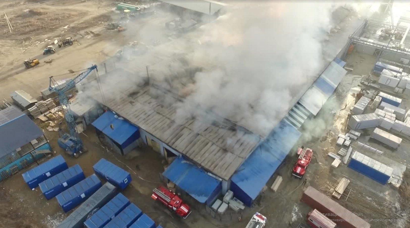 Фото пожара в Маркова