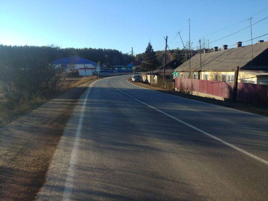 Закончен ремонт 11 км дороги Иркутск - Большое Голоустное