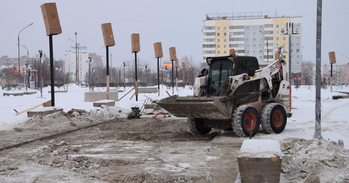 В Братске до сих пор не завершены работы по благоустройству общественных пространств