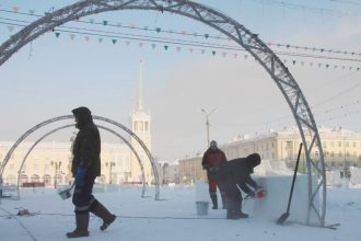 В парке 10-летия Ангарска впервые обустроят прогулочно-ледовую зону