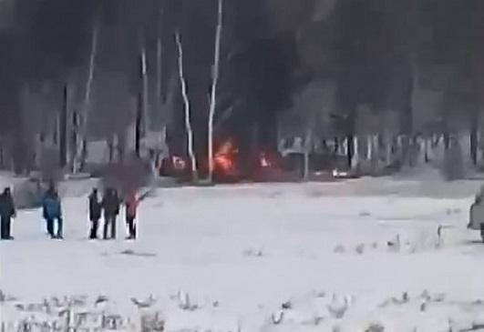 Вертолет разбился в Улан-Удэ