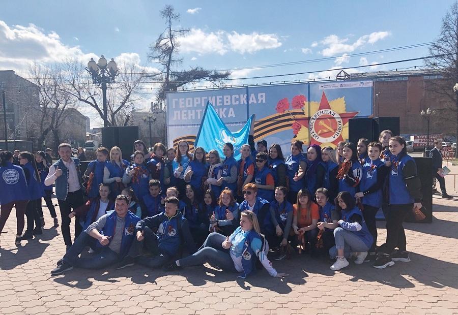 Акция "Георгиевская ленточка" стартовала в Иркутске