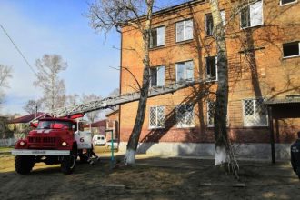 Пожар произошел в детском доме в Шелехове