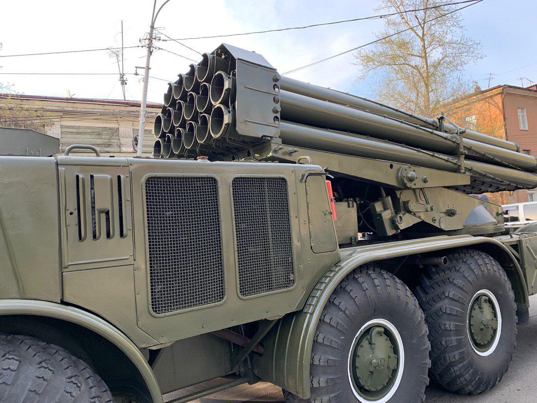 Генеральная репетиция Парада Победы в Иркутске. Фото