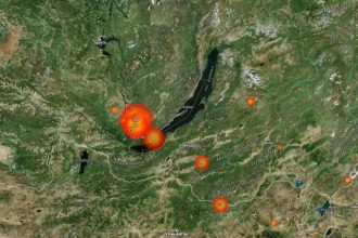 Пожары в Приангарье сохраняются