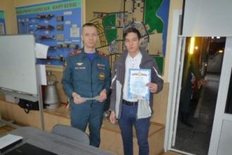 Выпускники кадетских классов МЧС из Приагарья показали хорошую подготовку