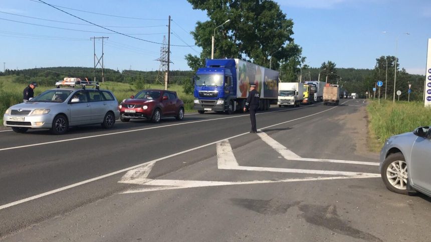 Автодорога в Тулуне в стороны Иркутска и Братска закрыта