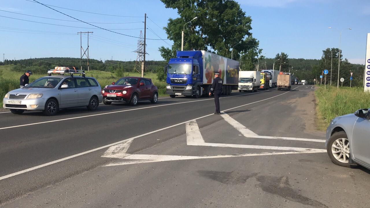 Автодорога в Тулуне в стороны Иркутска и Братска закрыта