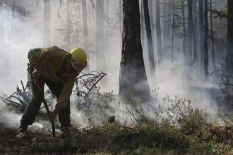 Иркутская область вновь на первом месте по площади пожаров в России