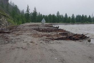 Поднялся уровень воды в реке Ока в Бурятии