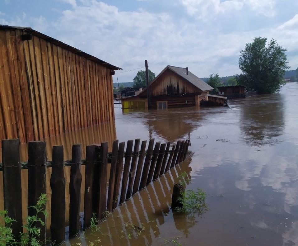 Тулунский район начало топить в Иркутской области