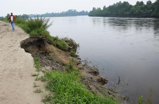 Река Ока в Зиминском районе нуждается в берегоукреплении