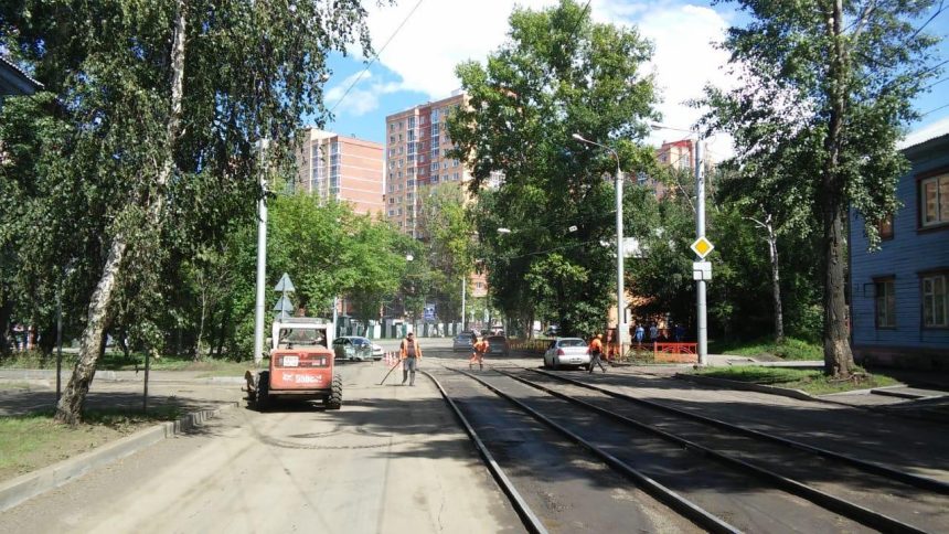 В Октябрьском округе Иркутска завершается ремонт дорог