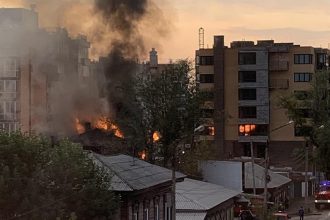 Памятник культурного наследия сгорел в Иркутске