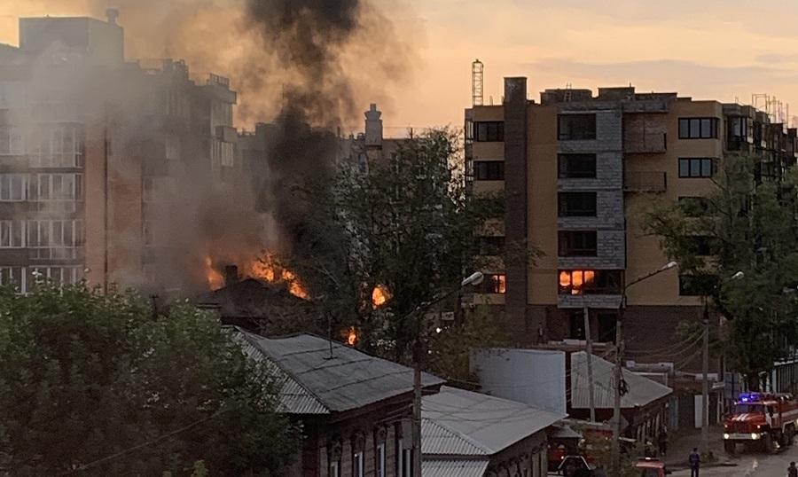 Памятник культурного наследия сгорел в Иркутске
