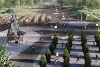 Парк Металлургов в Братске реконструируют
