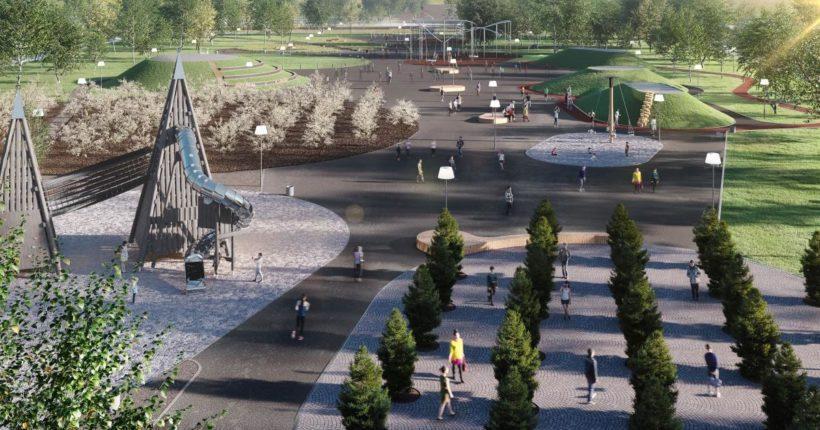 Парк Металлургов в Братске реконструируют