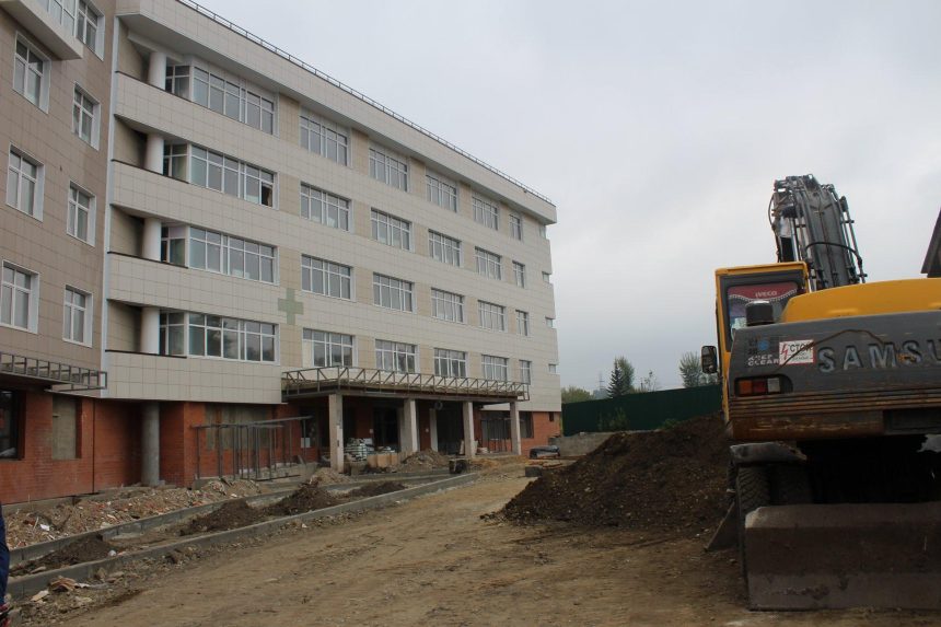 Новое здание детской поликлиники №9 в Иркутске готовят к сдаче в эксплуатацию