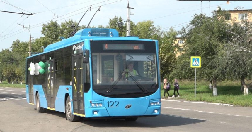 Три новых троллейбуса вышли на линию в Центральном районе Братска