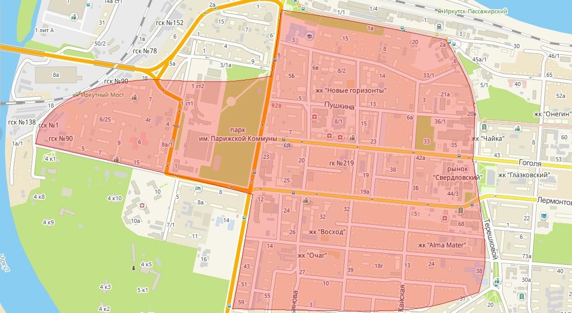 Отопление и горячую воду отключат на день 15 октября в части Свердловского района Иркутска