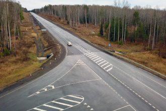 В Тайшетском районе отремонтировали 20 километров федеральной трассы