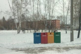 Контейнеры для раздельного сбора мусора появились в Усолье-Сибирском