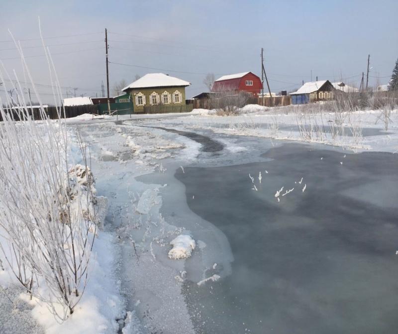 В деревне Олхе Шелеховского района проводят работы для снятия угрозы подтопления жилых домов