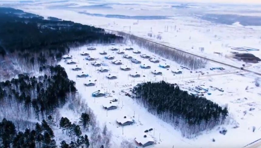 Видео из нового жилого поселка для пострадавших от паводка в Черемхово