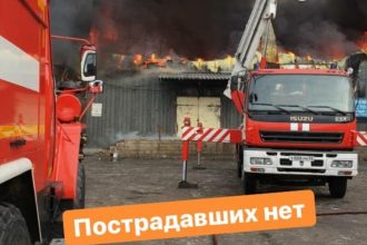 Овощебаза горела в Жилкино 9 февраля