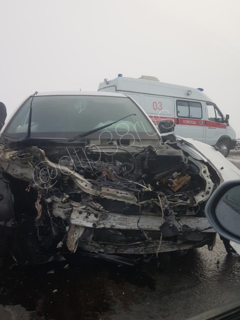 В Усолье девушка пострадала в ДТП при столкновении трех автомобилей
