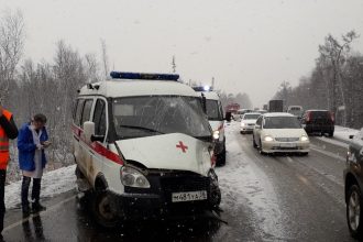 Скорая помощь попала в ДТП в Ангарске утром 19 марта