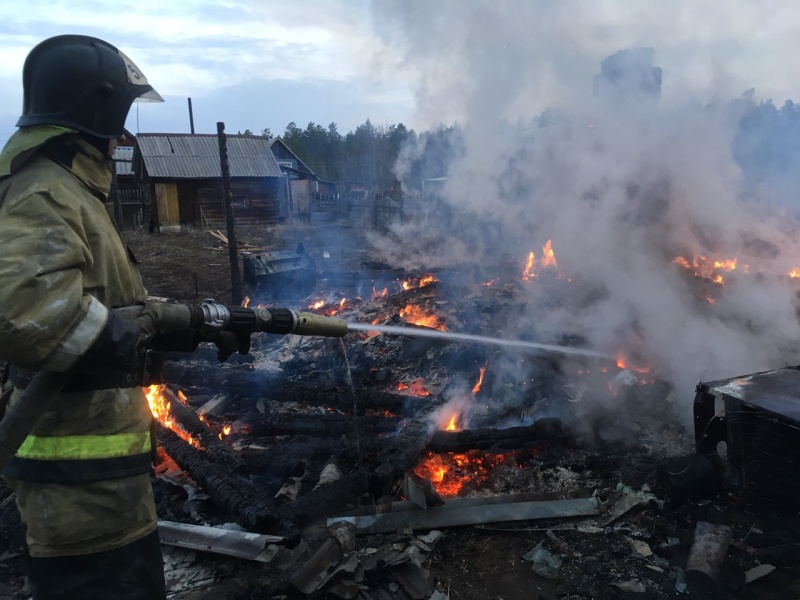 Двое мужчин погибли на пожаре в садоводстве Усть-Илимского района